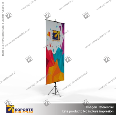 PORTA PENDON ATRIL TRIPODE PRO ALUMINIO MEDIDA AJUSTABLE 1.30 A 2.2 MTS (C20)