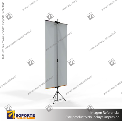PORTA PENDON ATRIL TRIPODE PRO ALUMINIO MEDIDA AJUSTABLE 1.30 A 2.2 MTS (C20)
