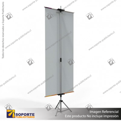 PORTA PENDON ATRIL TRIPODE PRO ALUMINIO MEDIDA AJUSTABLE 1.30 A 2.2 MTS (C20)
