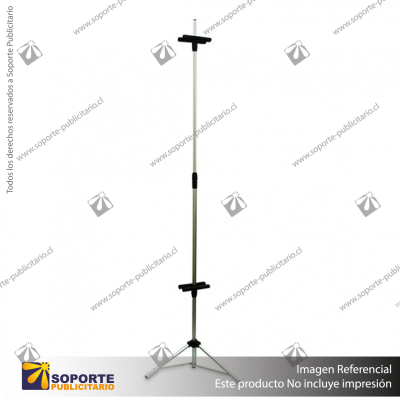 PORTA PENDON ATRIL TRIPODE PRO ALUMINIO MEDIDA AJUSTABLE 1.30 A 2.2 MTS (C20)