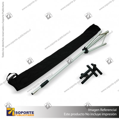 PORTA PENDON ATRIL TRIPODE PRO ALUMINIO MEDIDA AJUSTABLE 1.30 A 2.2 MTS (C20)