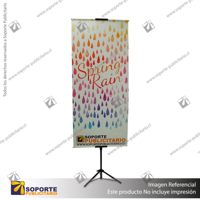 PORTA PENDON ATRIL TRIPODE PRO COLOR NEGRO MEDIDA AJUSTABLE 1.30 A 2.2 MTS (C20)