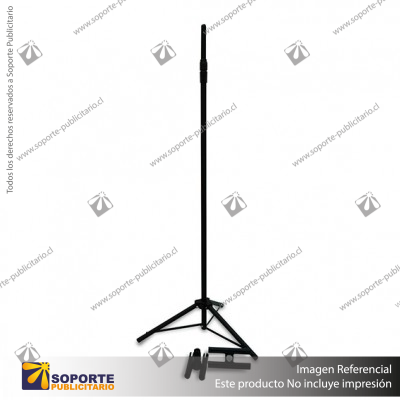 PORTA PENDON ATRIL TRIPODE PRO COLOR NEGRO MEDIDA AJUSTABLE 1.30 A 2.2 MTS (C20)