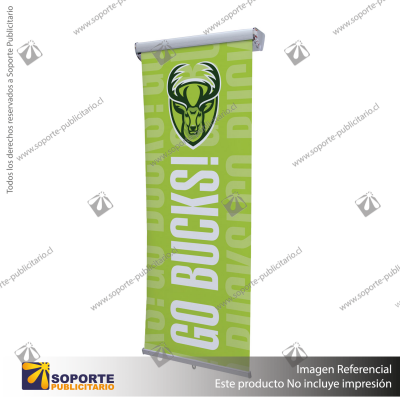PORTA PENDON CORTINA ROLLER SOPORTE TECHO 85*200 CMS (C10)