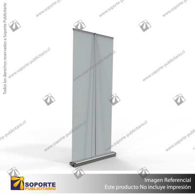 PORTA PENDON ROLLER PRO BASE COLOR ALUMINIO 80*200 CMS (C4)