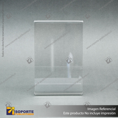 PORTA PRECIO ACRILICO CON SOPORTE 88126 MM