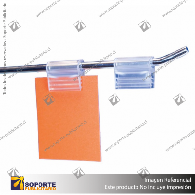 PORTA STOPPER 25*17 MM ENCAJE GANCHERA 6 MM