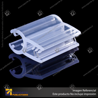 PORTA STOPPER 25*17 MM ENCAJE GANCHERA 6 MM