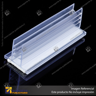 PORTA STOPPER CON ADHESIVO 75*14*25 MM ESPESOR GRAFICA 1-3 MM