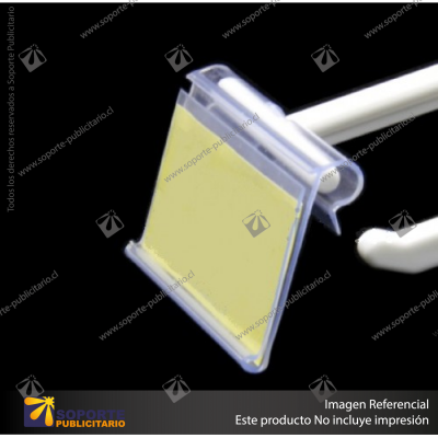 PORTAPRECIO SEMI TRANSPARENTE