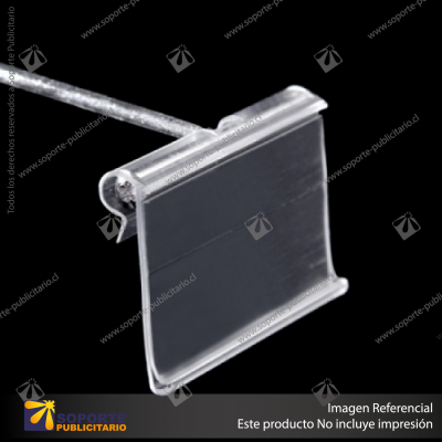 PORTAPRECIO SEMI TRANSPARENTE