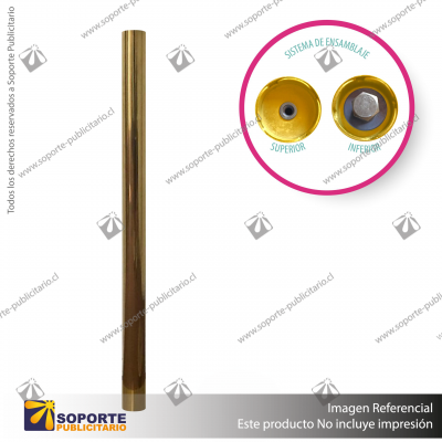 POSTE REPUESTO PARA SEPARADOR DE FILAS EMPERADOR DORADO