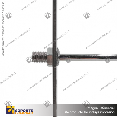PUCK FRONTAL A MURO 15 CM 10 MM CROMADO