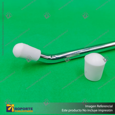 PUNTERA DE GOMA PARA GANCHERA 6 MM BLANCA