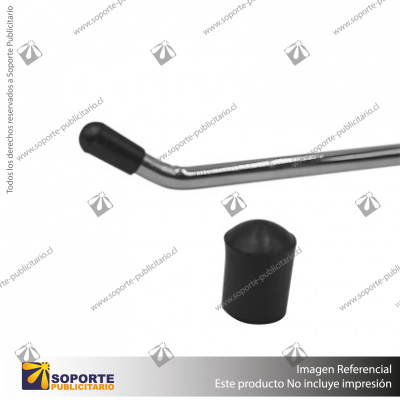 PUNTERA DE GOMA PARA GANCHERA 8 MM NEGRA