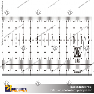 QR-1X12 1" X 12" FROSTED ACRYLIC RULER VARIATION: DEFAULT TITLE