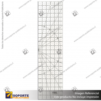 QR-6X24 6" X 24" FROSTED ACRYLIC RULER VARIATION: DEFAULT TITLE