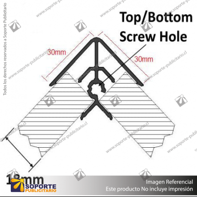 RA18AN: NON-MITERED CORNER JOIN PROFILE