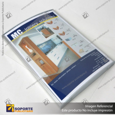 RADIUS POSTER FRAMES - A4 & A3 - ANODISED ALUMINIUM - A4 - 297H X 210W