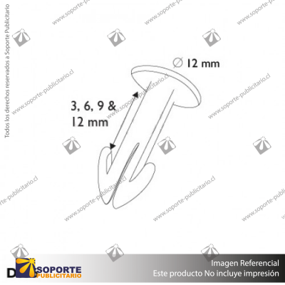 REMACHE PLASTICO 12MM