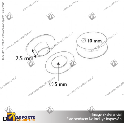 REMACHE PLASTICO CON TAPA 2.5X10MM