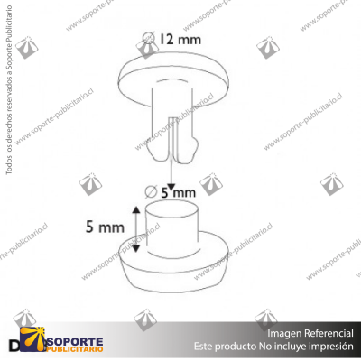 REMACHE PLASTICO CON TAPA 5MM