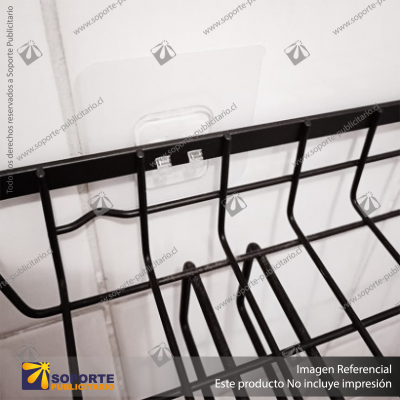 REPISA ELEVADA CON PORTA ENGANCHE PARA COLGAR