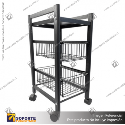 REPISERO METALICO MOVIL 3 NIVELES