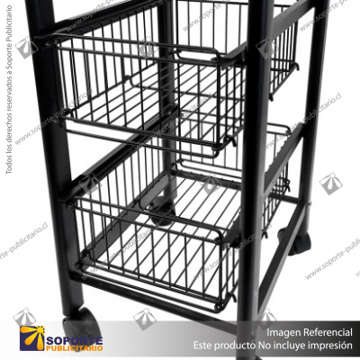 REPISERO METALICO MOVIL 4 NIVELES