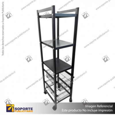 REPISERO METALICO MOVIL 5 NIVELES