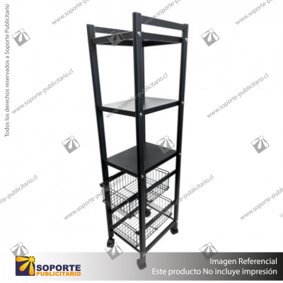 REPISERO METALICO MOVIL 5 NIVELES