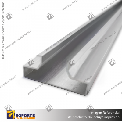 RIEL ALUMINIO PANEL RANURADO 1200 MM