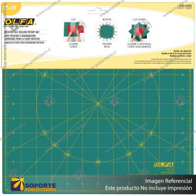 RM-12S-01 12" ROTATING, SELF-HEALING CUTTING MAT VARIATION: RM-12S-01