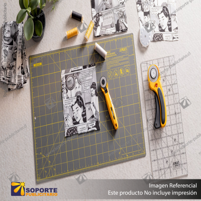 RM-CG-01/GRY 12"X18" DOUBLE-SIDED SELF-HEALING ROTARY MAT, GRAY VARIATION: DEFAULT TITLE