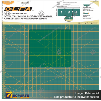 RM-CLIPS/3-01 35" X 70" CONTINUOUS GRID, DOUBLE-SIDED, SELF-HEALING ROTARY MAT SET VARIATION: RM-CLIPS/3-01