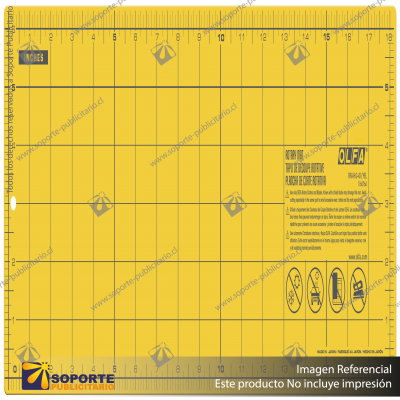 RM-HG-01/YEL 6"X18" DOUBLE-SIDED SELF-HEALING ROTARY MAT, YELLOW VARIATION: DEFAULT TITLE