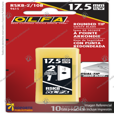RSKB ROUND TIP DUAL-EDGE SAFETY BLADE - 10 OR 50 PACKS VARIATION: RSKB-2/10B