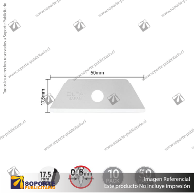 RSKB ROUND TIP DUAL-EDGE SAFETY BLADE - 10 OR 50 PACKS VARIATION: RSKB-2/50B