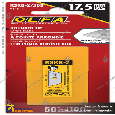 RSKB ROUND TIP DUAL-EDGE SAFETY BLADE - 10 OR 50 PACKS VARIATION: RSKB-2/50B