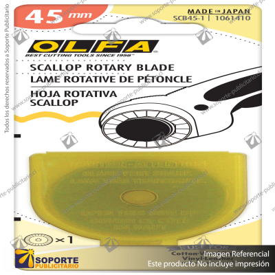 SCB45-1 STAINLESS STEEL SCALLOP BLADE, 1PK VARIATION: DEFAULT TITLE