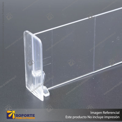 SEPARADOR ACRILICO TIPO T 60