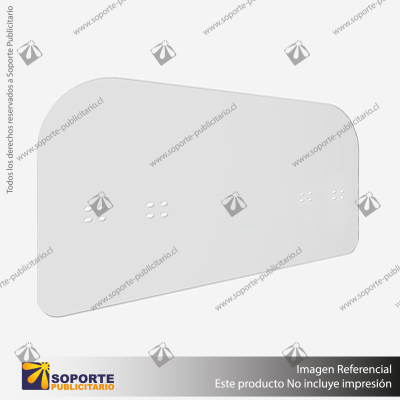 SEPARADOR ACRILICO VEHICULAR ESTANDAR 2MM SPECS: