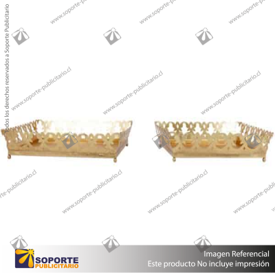 SET DE 2 BANDEJAS CUADRADAS