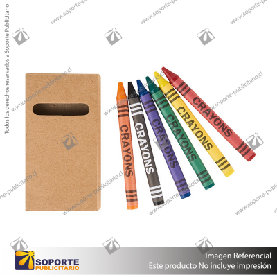 SET DE CRAYONES X6 UNIDADES/KAKI/KAKI