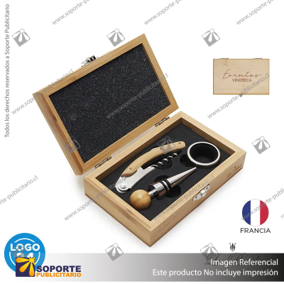 SET DE VINO LAROCHE/MARRON CLARO/MARRON CLARO