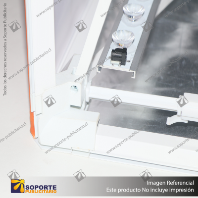SET SISTEMA ILUMINACION PARA PANEL PUBLICITARIO PREMIUM RECTO 4 CUERPOS (CAJA DE LUZ) (HASTA AGOTAR)