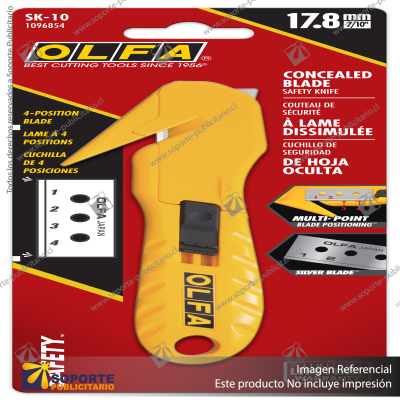 SK-10 CONCEALED BLADE SAFETY KNIFE WITH REPLACEABLE BLADE VARIATION: DEFAULT TITLE