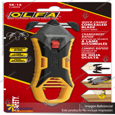 SK-16 QUICK-CHANGE CONCEALED BLADE SAFETY KNIFE VARIATION: DEFAULT TITLE