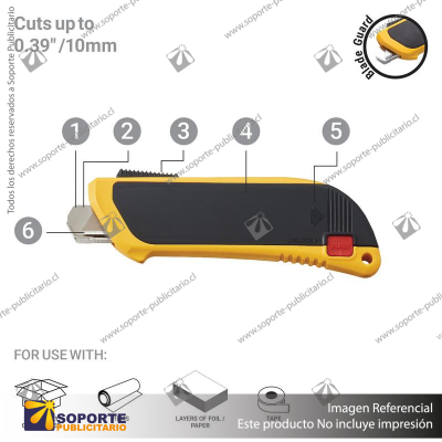 SK-6 FULLY-AUTOMATIC SAFETY KNIFE WITH BLADE GUARD VARIATION: DEFAULT TITLE