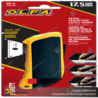 SK-6 FULLY-AUTOMATIC SAFETY KNIFE WITH BLADE GUARD VARIATION: DEFAULT TITLE